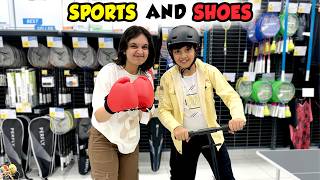 SPORTS AND SHOES  Gift shopping with family  Aayu and Pihu Show [upl. by Akierdna336]