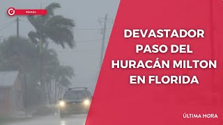 Reportan más de un millón de personas desplazadas y casas sin electricidad tras huracán Milton [upl. by Dihahs]