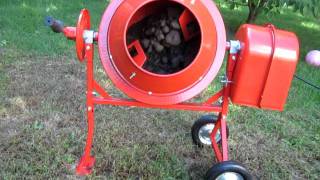 Pulverising Soil with Cement Mixer then Tumbling Glass [upl. by Naomi]