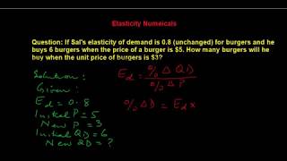 How to Solve Elasticity Problems in Economics [upl. by Dulcy]