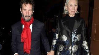 Keanu Reeves and Girlfriend Alexandra Grant Hold Hands During Date Night in London [upl. by Eoz]