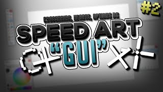 quotCrosshair Hearts Options BGquot  Minecraft Texture Pack Speed Art 2 [upl. by Nylicaj65]