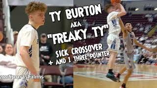 TY BURTON aka quotFREAKY TYquot is the GOODS Check out this crossover into the And1 Three Pointer 😱👀 [upl. by Gardiner]