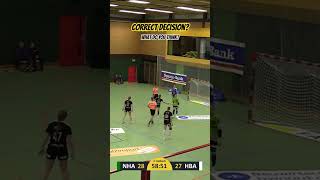 Correct Decision from the referees Let us know in the comments👇 handball sports redcard [upl. by Stewardson222]