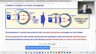 Óptica Geométrica Defeitos da Visão VASCAK [upl. by Ahseram833]