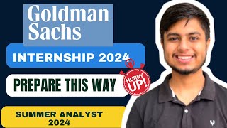 Goldman Sachs Internship 2024  Summer Analyst Program [upl. by Andrade]