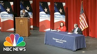 Mark Kirk Questions Opponent Tammy Duckworths American Heritage At Illinois Debate  NBC News [upl. by Thessa]