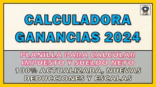 CALCULADORA GANANCIAS JULIO 2024 sabé cuánto vas a pagar [upl. by Atsugua]