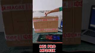 Unboxing Monitor MSI Pro MP243X msi displaytechnology tech [upl. by Christalle]