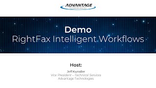 Demo RightFax Intelligent Workflows [upl. by Bassett]