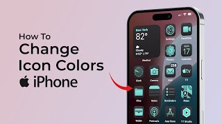 How To Change Color of Icons on iPhone [upl. by Leahcim]