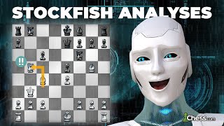 Stockfish Chess Engine Explains Most Famous Chess Game [upl. by Haelhsa782]