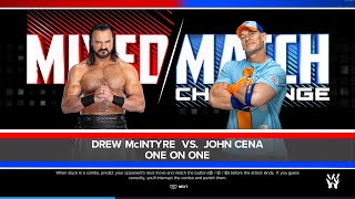 WWE 2k24 Drew McIntyre vs John Cena [upl. by Attenrad862]