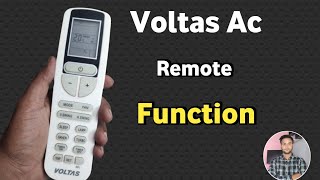 Voltas ac remote control operation [upl. by Atiluap304]