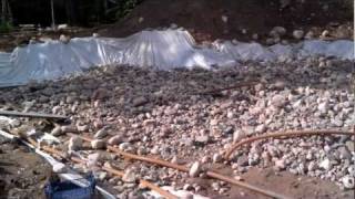 Earthship Construction site Skattungbyn Sweden [upl. by Alleyn283]