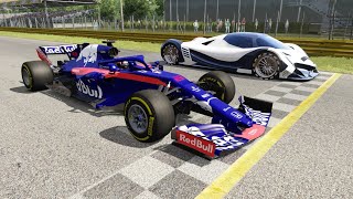 F1 Toro Rosso 2019 vs Devel Sixteen at Monza Full Course [upl. by O'Carroll429]