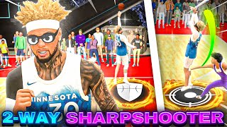 NEW 6’6 2way SharpShooting Creator HOF SHOOTING BEST BUILD IN NBA 2K24 [upl. by Daisey]