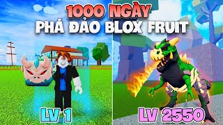 THỬ THÁCH 1000 NGÀY PHÁT ĐẢO BLOX FRUIT TỪ LV1 ĐẾN LV MAX BẰNG TRÁI TREX  ZPTDT [upl. by Boffa]