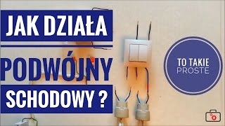 Przełącznik schodowy podwójny  jak to działa  Vteka [upl. by Fadden]