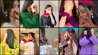 😍Beautiful Hide face selfie poses🦋 for girls  Awesome ❤️Dpz collection  stylish🔥 Girls poses [upl. by Nolram]