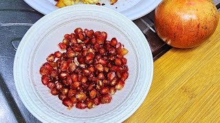 Deseeding Pomegranate for Breakfast [upl. by Gulick]