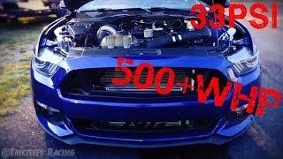 Big Turbo EcoBoost Mustang  500WHP 5862PTE 33PSI [upl. by Nylrebmik724]