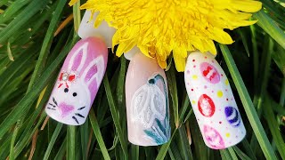 Modele unghii de Paste si primavara cu gel si acrilic Easy Easterspring nail ideas [upl. by Ellwood988]