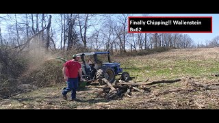 Wallenstein BX62 Woodchipper making real nice chips [upl. by Htepsle]