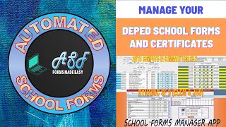 Automated School Forms Application for DepEd Teachers All in One File [upl. by Intirb271]