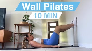 WALL PILATES WORKOUT FOR BEGINNERS  28 Day Wall Pilates Challenge  Day 4 [upl. by Gordan]