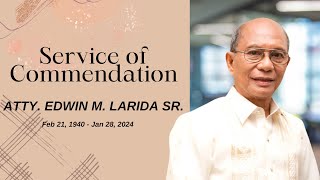 NECROLOGICAL SERVICE for Atty Edwin M Larida Sr [upl. by Rubenstein455]