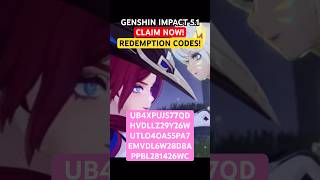 5 NEW REDEMPTION CODES genshinimpact redemptioncode freecode f2p redeem code redemption [upl. by Merrily301]