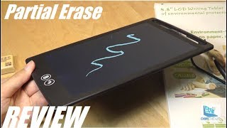 REVIEW Newyes Partial Erase LCD Writing Tablet 2019 [upl. by Eladnor309]