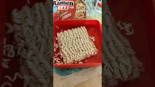 Eating Nissin Top Ramen Beef Flavor Dbn MI 51324 [upl. by Aliber]