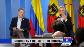 Se espera que las obras del Metro elevado de Bogotá inicien en el 2018 [upl. by Schwarz]