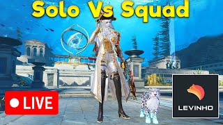 🔴 Levinho Solo Vs Squad PUBG MOBILE 3 🔴 [upl. by Aimal]