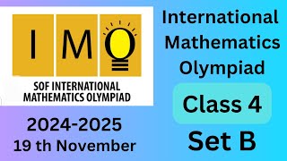 FavFive  SOF International Mathematics Olympiad Class 4 20242025 Set B  imo sof  maths [upl. by Ranna]