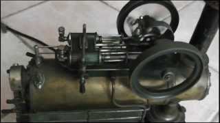 Steampunk  Dampfmaschine Lokomobil steam engine  first run  Testlauf [upl. by Elurd]