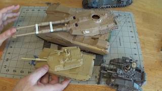 Warhammer 40K Baneblade Leman Russ amp Bandai M61A5  135 amp 148 modeltank size comparison [upl. by Naman]