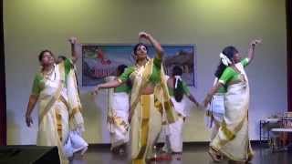 Thiruvathira  Onam 2015  Dallas Sauhruda Vedi [upl. by Erbes812]