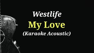 Westlife  My Love Karaoke Acoustic [upl. by Laius]