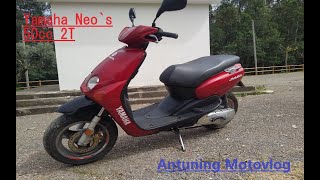 Yamaha Neos 50cc 2T Review Top speed [upl. by Nahs]