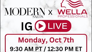 MODERN SALON Instagram Live  Wella Rewards Wella’s New Loyalty Program [upl. by Andre40]