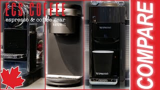 Nespresso OriginalLine vs Nespresso VertuoLine vs Keurig Machines  Latte Espresso amp Coffee [upl. by Anauqat]