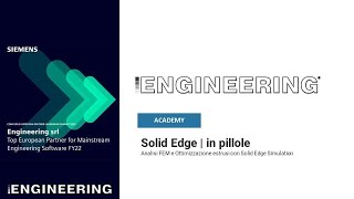 Academy Solid Edge  Analisi FEM e Ottimizzazione estrusi con Solid Edge Simulation [upl. by Corydon603]