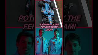 2024 Ferrari F1 Miami Livery 2024 shorts miami viral fyp new ferrari sainz leclerc blue [upl. by Enirtak749]