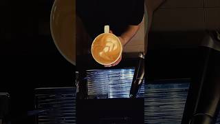 latte art swan making latteart coffee [upl. by Gavan974]