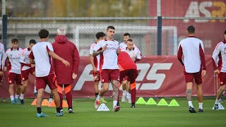 AS Roma training 19112024 💛❤️ football roma asroma calcio seriea asroma ToyotaItalia [upl. by Oralia]