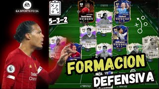 ✅LA MEJOR formación PARA DEFENDER en FC24 tácticas e instrucciones 532✅ [upl. by Eissirhc]