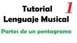 Tutorial Lenguaje Musical  1 Partes de un pentagrama [upl. by Eizeerb]